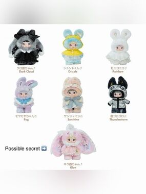 Nommi - Weather Forecast Plush Doll Pendant - Sealed Case - Possible Secret